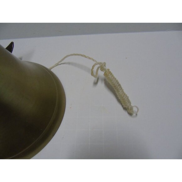 Vintage Solid Brass Anchor Door Knocker Bell Mid Century 1970's - Picture 6 of 8